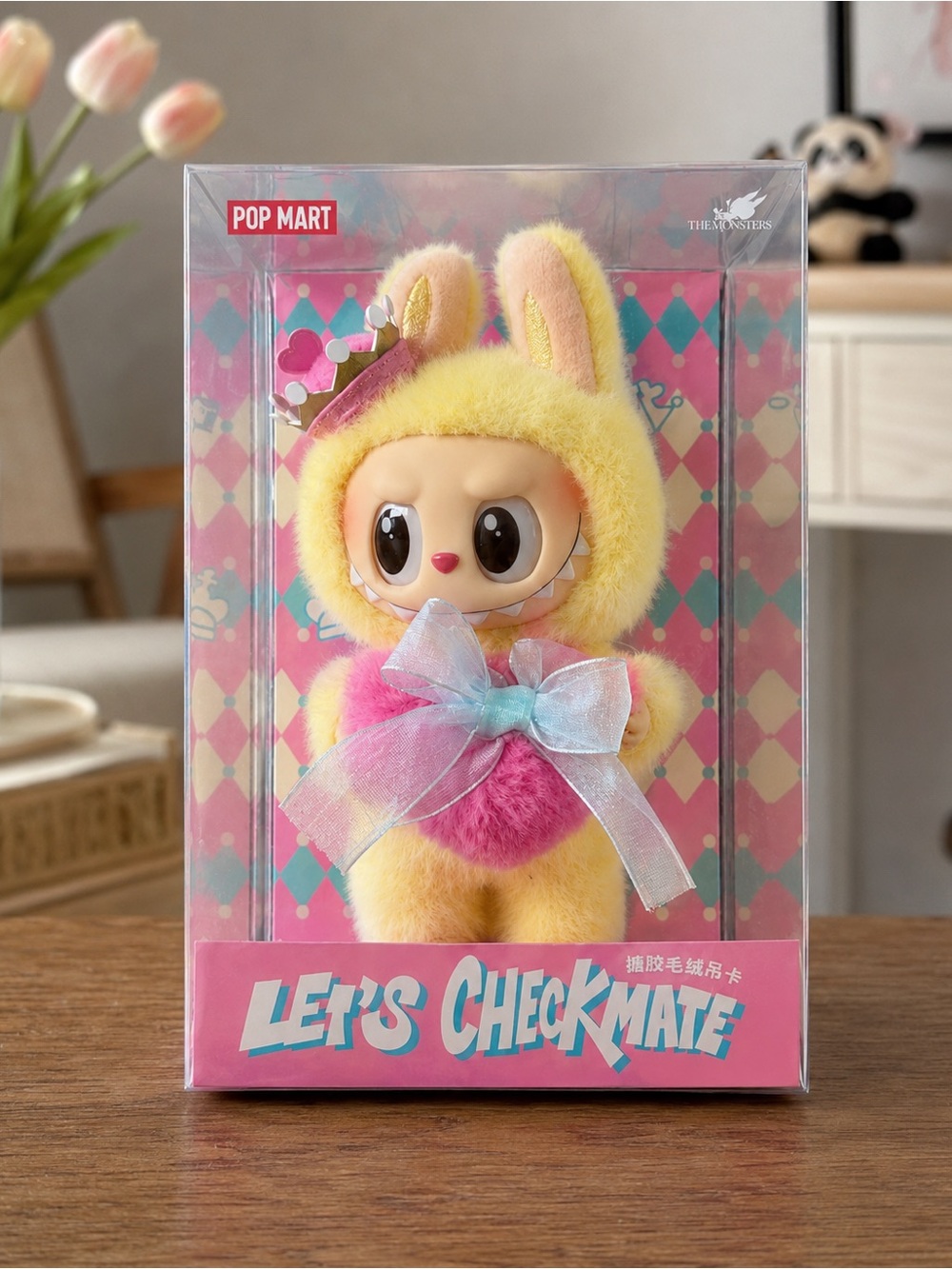 POP MART LABUBU The Monsters Let’s Checkmate Vinyl Plush